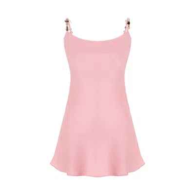 Sel Women's Cleopatra Silk Dress Pink