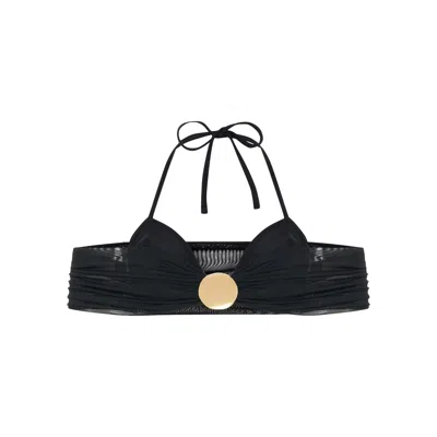Sel Women's Mesh Black Bikini Top