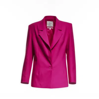 Sel Women's Pink / Purple Fuchsia Oversized Jacket In Pink/purple