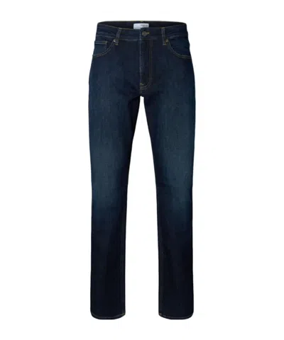 Selected 196 Flex Straight Fit Jeans In Blue