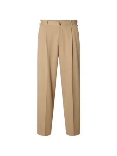 Selected 220 Pleated Trousers In Brown