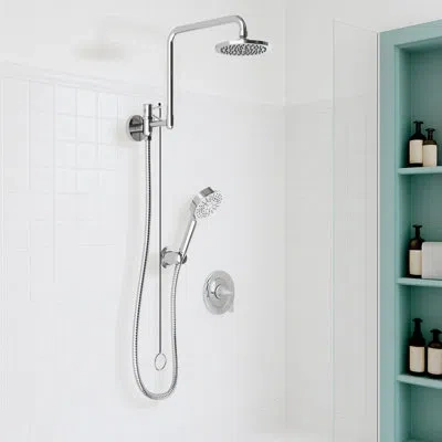 Selected 2-in-1 Dual Shower Head With 6 Modes In Polished Chrome