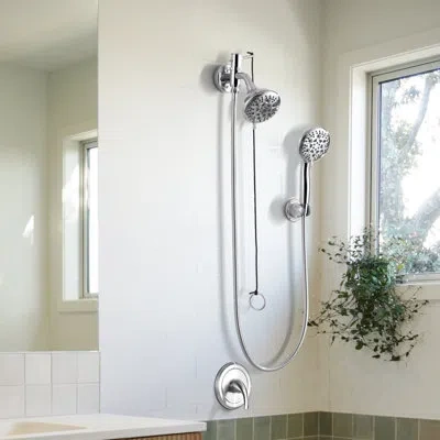 Selected 2-in-1 Dual Shower Head With 8 Modes In Polished Chrome