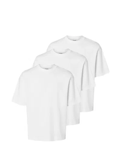 Selected 3 Pac Loose-fit T-shirt In White