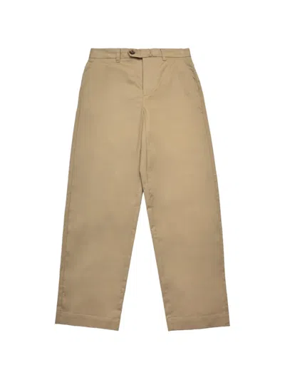 Selected Axel Jari Wide-leg Trousers In Brown