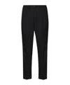 Selected Belt-loop Casual Pants In Black