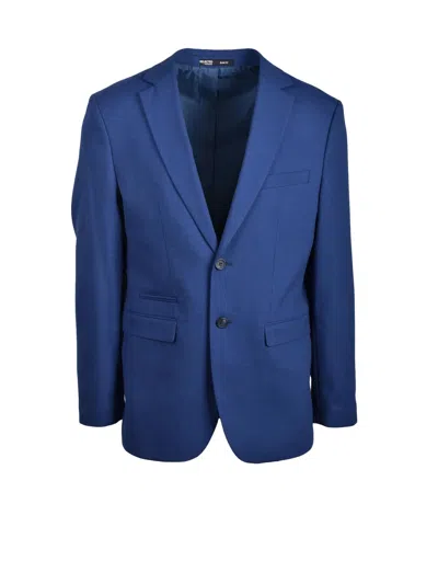 Selected Blue Polyester Wool Blend Jacket