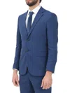 Selected Blue Wool Polyester Viscose Tailored Jacket In Blue