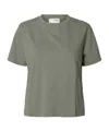 Selected Boxy T-shirt In Green