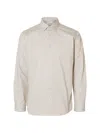 Selected Buttoned Shirt In Neutral