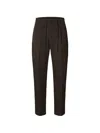 Selected Buttoned Trousers In Brown
