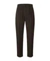 Selected Buttoned Trousers In Brown