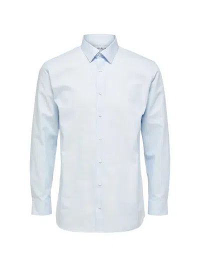 Selected Button-up Cotton Shirt In Multi