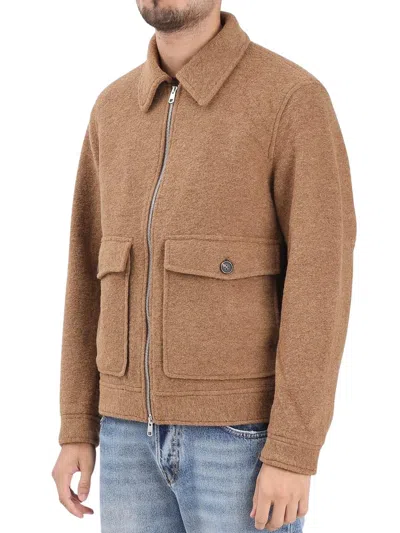 Selected Cloth Jacket Zip - Beige In Brown