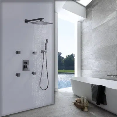 Selected Complete Shower System With Rough-in Valve In Multi