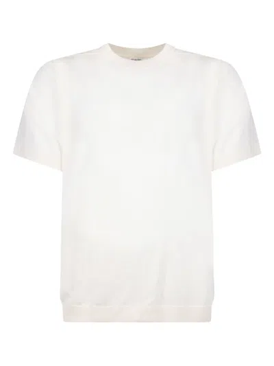 Selected Crew-neck Cotton T-shirt In White