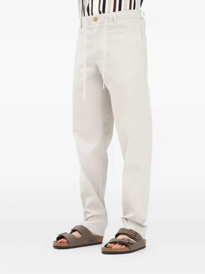 Selected Regular Fit Tapered Trousers In White