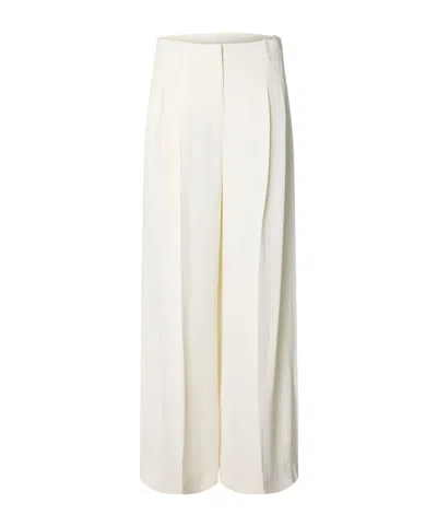 Selected Extra Wide Fit Trousers In White