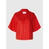 SELECTED FEMME - BOXY SHORT SLEEVED SHIRT RED