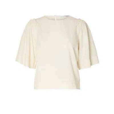 Selected Femme - Hillie Blouse In Neutral