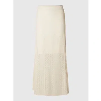 Selected Femme Agny Knitted Maxi Skirt In Neutral