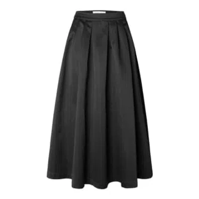 Selected Femme Aresia Ankle Skirt In Black