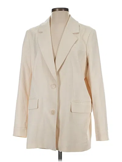 Pre-owned Selected Femme Blazer Jacket In White