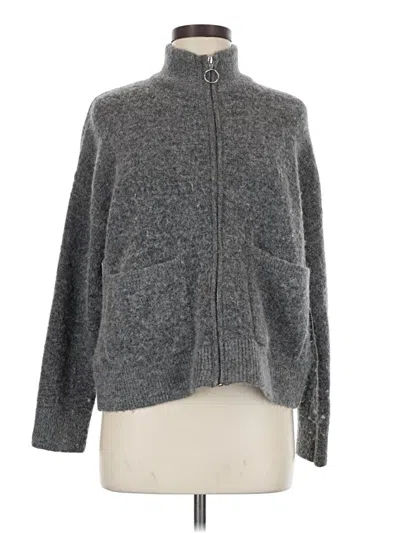 Pre-owned Selected Femme Cardigan Sweater In Gray