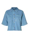 Selected Femme Denim Shirt In Blue