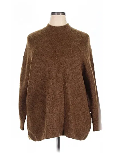 Pre-owned Selected Femme Turtleneck Sweater In Brown