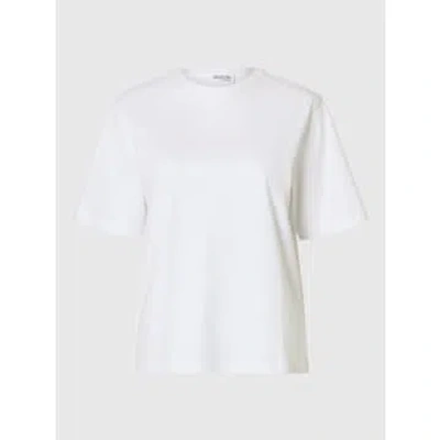 Selected Femme Vilja T-shirt In White