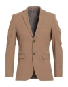 Selected Homme Man Blazer Camel Size 36 Recycled Polyester, Viscose, Elastane In Neutral