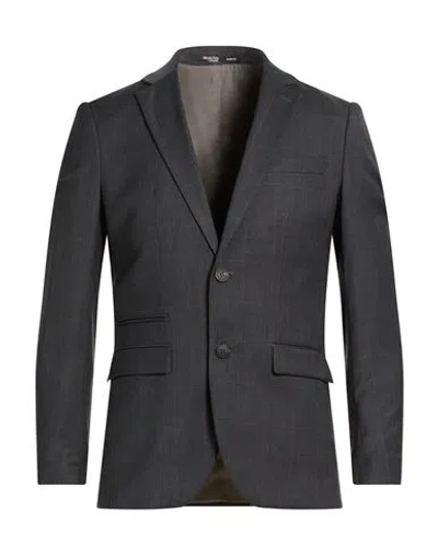 Selected Homme Man Blazer Charcoal Size 34 Recycled Polyester, Wool, Viscose, Elastane In Gray