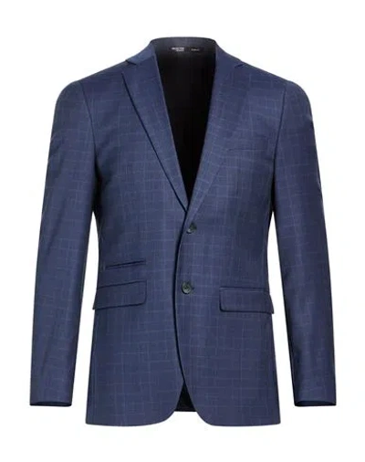 Selected Homme Man Blazer Navy Size 36 Polyester, Wool, Viscose, Elastane In Blue