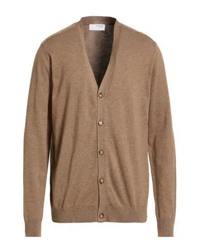 Selected Homme Man Cardigan Chocolate Brown Size Xl Cotton