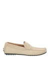 Selected Homme Man Loafers Beige Size 12 Soft Leather In Beige