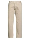 Selected Homme Man Pants Beige Size 30w-32l Organic Cotton, Cotton, Elastane In Neutral
