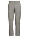 Selected Homme Man Pants Beige Size 34w-32l Recycled Polyester, Viscose, Elastane In Gray