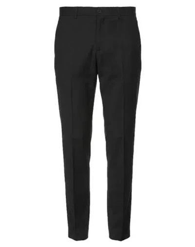 Selected Homme Man Pants Black Size 36 Recycled Polyester, Viscose, Polyester, Elastane