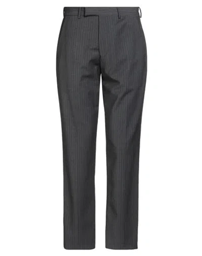 Selected Homme Man Pants Grey Size 30 Wool, Recycled Polyester, Elastane In Black