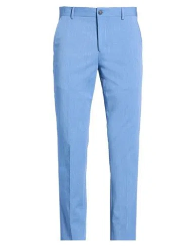 Selected Homme Man Pants Light Blue Size 34 Polyester, Viscose, Elastane