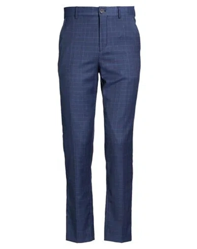 Selected Homme Man Pants Navy Size 30 Recycled Polyester, Wool, Viscose, Elastane In Blue