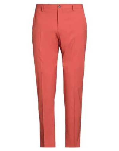 Selected Homme Man Pants Tomato Red Size 34 Polyester, Viscose, Elastane