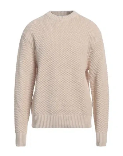 Selected Homme Man Sweater Cream Size Xl Cotton, Organic Cotton In White