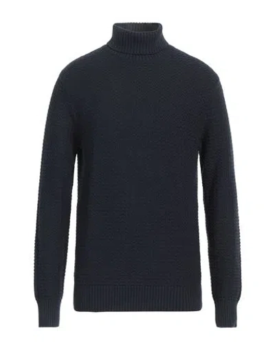 SELECTED HOMME SELECTED HOMME MAN TURTLENECK BLUE SIZE M COTTON, ORGANIC COTTON