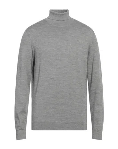 Selected Homme Man Turtleneck Grey Size Xl Polyester, Merino Wool