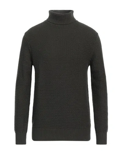 Selected Homme Man Turtleneck Military Green Size Xl Cotton, Organic Cotton