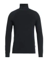 Selected Homme Man Turtleneck Midnight Blue Size L Organic Cotton, Cotton In Blue