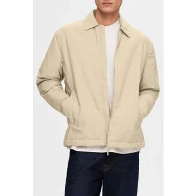 Selected Homme Pure Cashmere Stan Shacket In Neturals