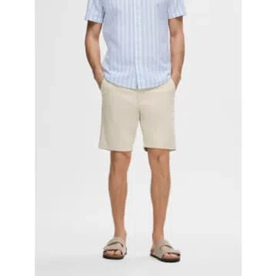 Selected Homme Silm Miles Flex Shorts Moonstruck In Neutral